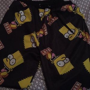 Bart simpson unisex print pants
